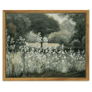 Drsoum Landscape Canvas Wall Art Vintage Classical Painting Room Decor for Hallway - 8x10in Framed