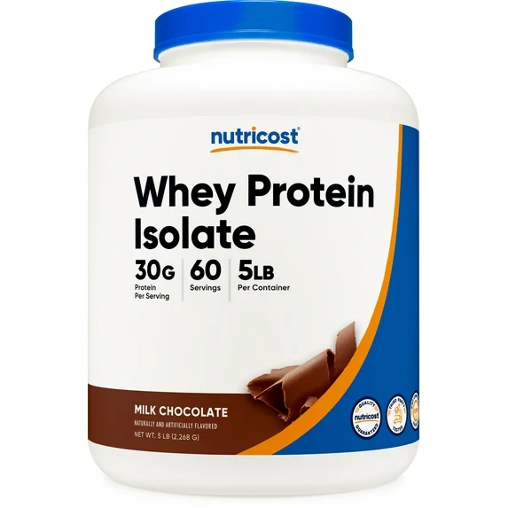 Nutricost Whey Protein Isolate Powder (Milk Chocolate) 5LBS